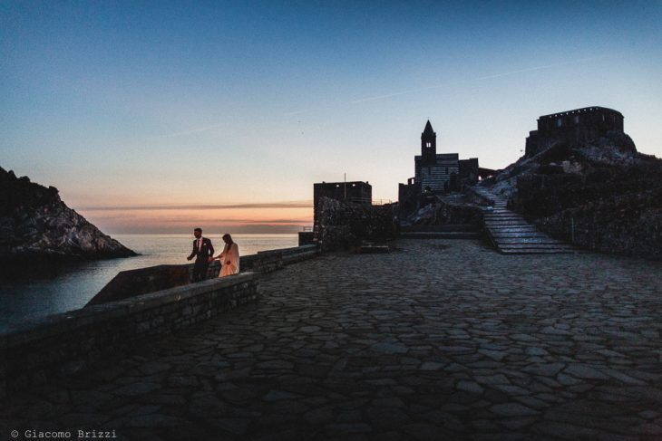 Servizio fotografico di matrimonio a Portovenere nelle 5 Terre. Alberto & Francesca sposi. Giacomo Brizzi fotografo professionista di matrimonio in Toscana e Liguria.